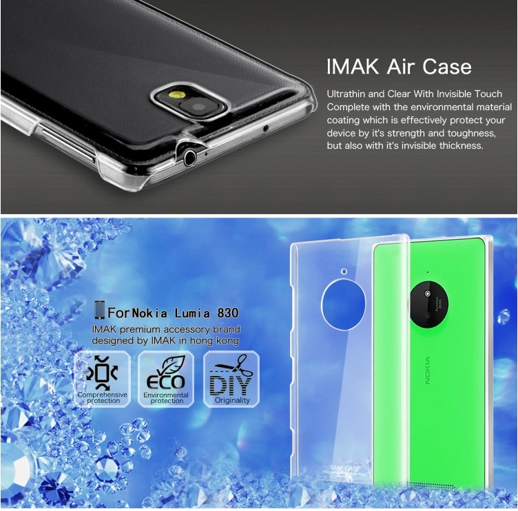 Ốp lưng trong suốt Imak Nokia Lumia 830 Transparent Crystal Clear Hard Cover Case Shell